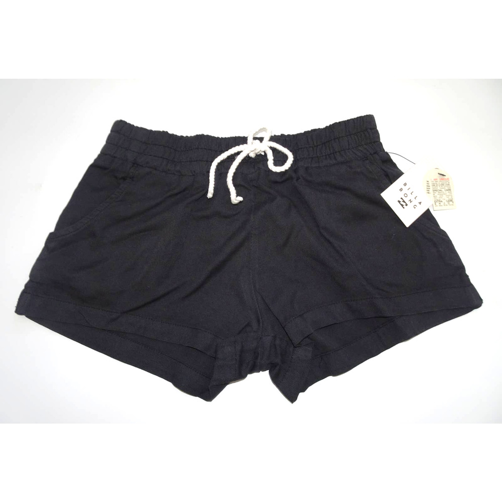 Billabong Girls' Hit The Road Elastic Waist Pull on Short Small Black Size 8 - Picture 1 of 5